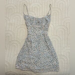 Aritzia Blue Mini Sun Dress